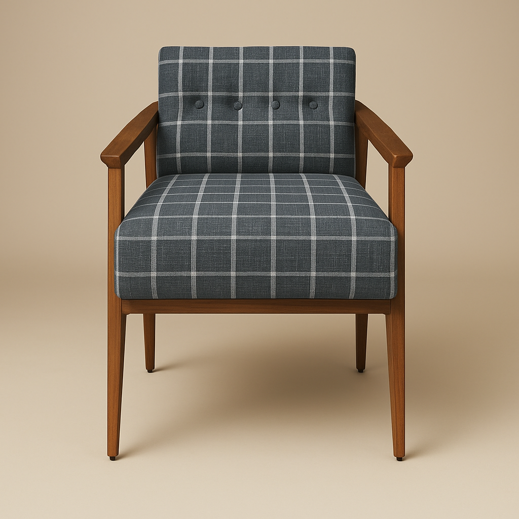 Nordic Teak Lounge Chair - Noir