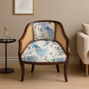 Azure Plume Velvet Chair