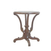 Victorian Elegance Carved Glass Top Table