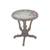 Victorian Elegance Carved Glass Top Table