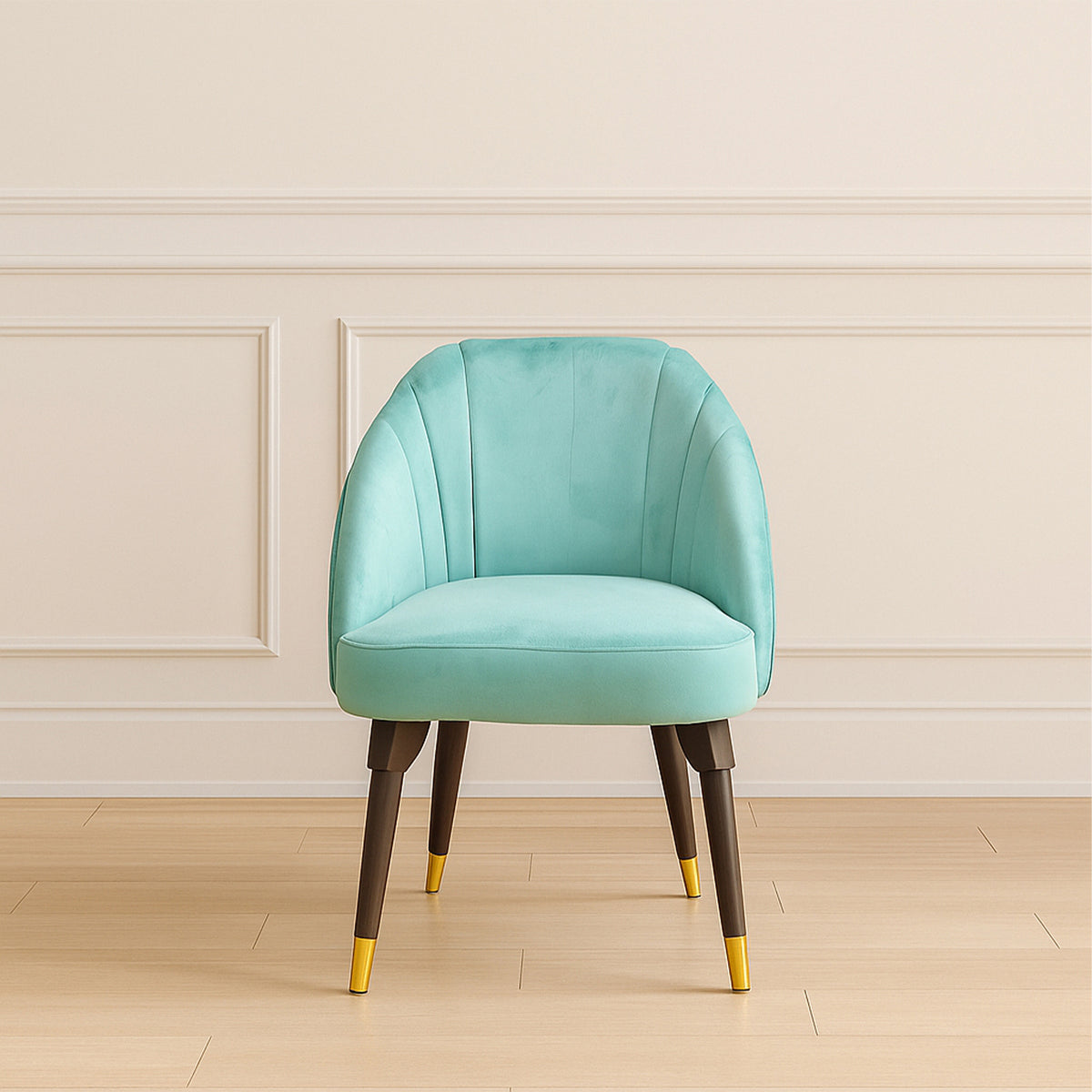 Velvet Shell Armchair Set of 2