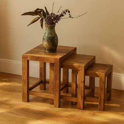 Terra Nesting Teak Tables