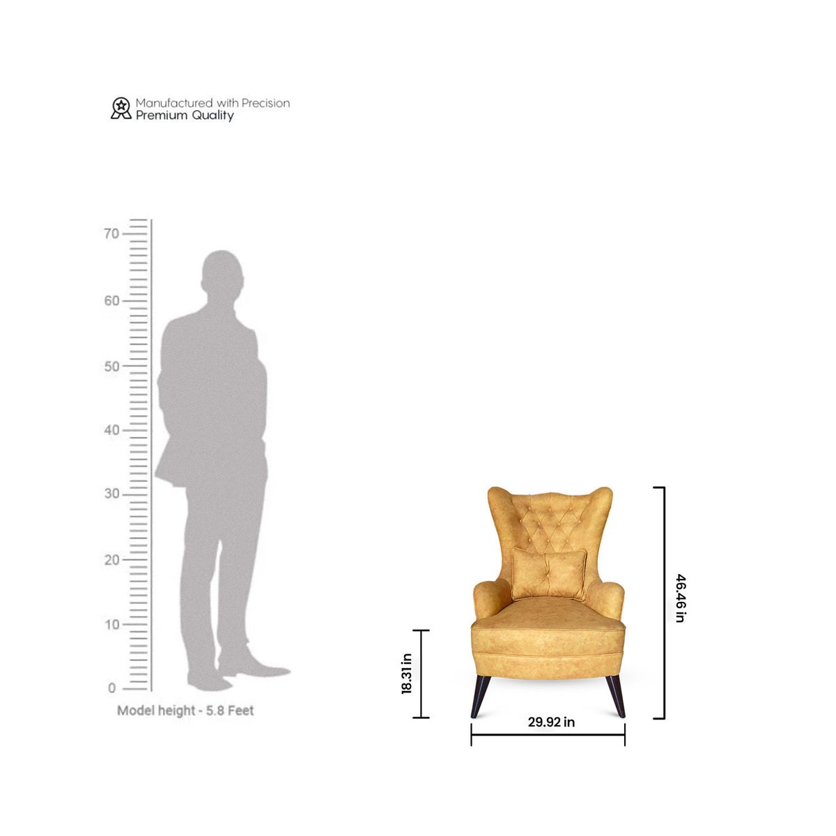 Regal Wingback Lounge Chair