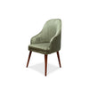 Velvet Channel-Back Armchair Set of 2