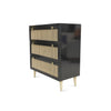 Noir CaneCraft Chest of Drawers