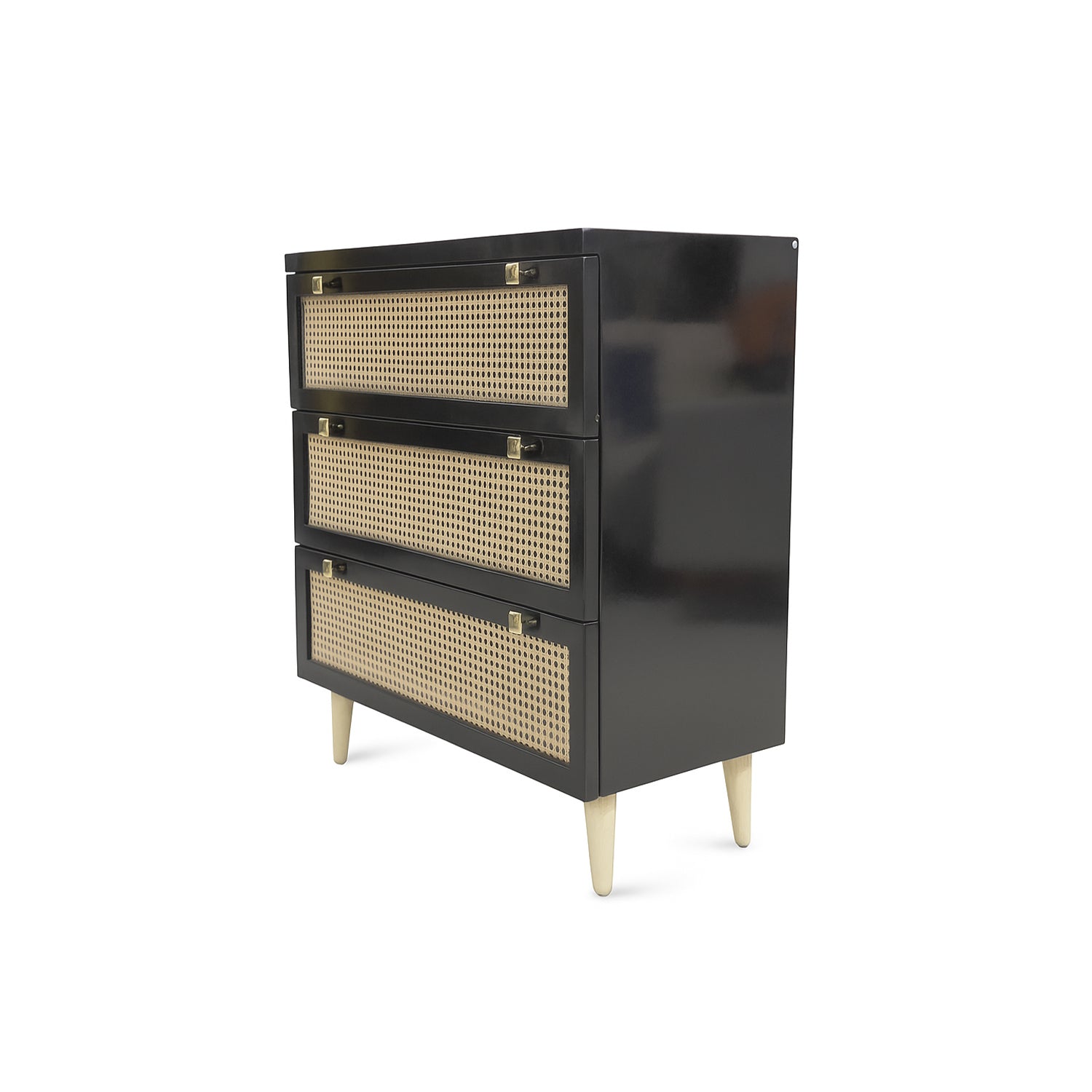 Noir CaneCraft Chest of Drawers