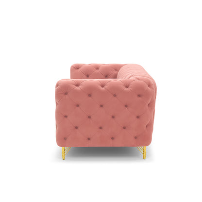 Blush Royale Velvet Sofa Set