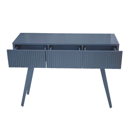 RippleText Teak Console Table

